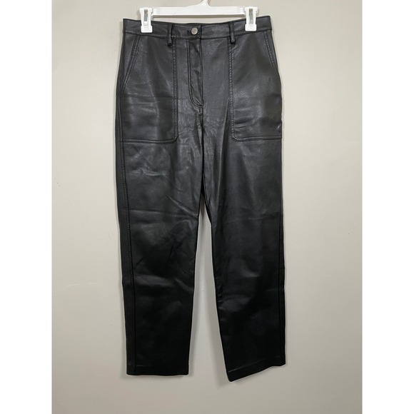Aritzia Pants - Aritzia Wilfred Free Lucy Pants in Black Size 6 Faux Leather Contemporary